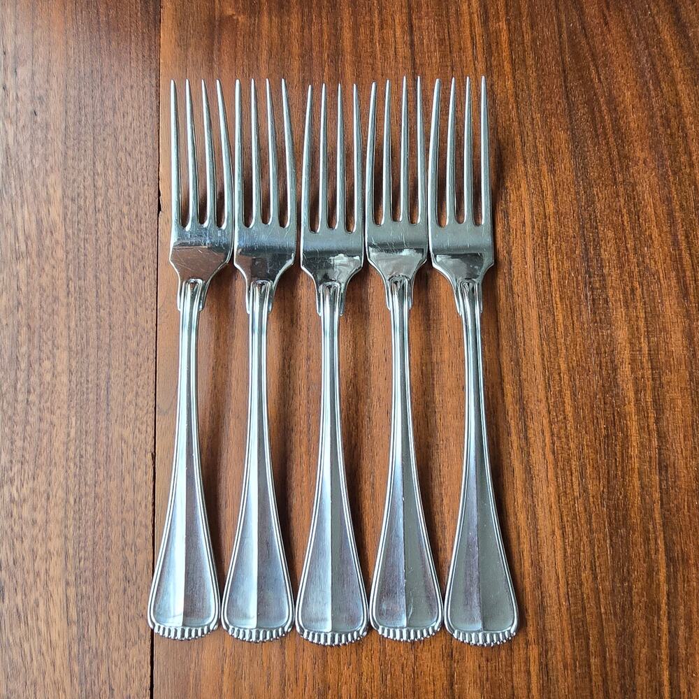 Towle Hamilton Dinner Forks Stainless Steel Germany 18/8 Satin Handle Set of 5